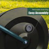Steel Garden Lawn Roller, Water Sand Filled Outdoor Grass Roller Removable Drain