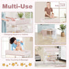 Foldable Waterproof Diaper Changing Station w/ Large Storage Rack-Pink