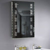 LED Shaver Illuminated Bathroom Mirror 60 Light With Time Clock Sensor Demister