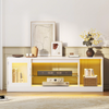 TV Stand Cabinet Unit, 65 Inch TV Unit TV Table Living Room Furniture Modern Sty