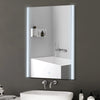 Rectangular White Bathroom Mirror 3 Colors LED Lights Wall Mounted Dimmable IP44