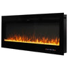 Electric Inset Fire 60in Insert / Wall Mount LED Fireplace Reccessed Media Flame