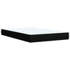 Box Spring Bed with Black 120x200 Fabric T0P2
