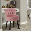 Velvet Upholstery Dressing Table Stool Side Chair Makeup Bedroom Rest Chair uk