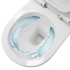 D-Shape Compact Short Projection Rimless Wall Hung Toilet Pan + Soft Close Seat