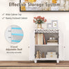Bathroom Cabinet Floor Storage Organizer Freestanding Storage Unit