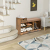 Comfy Changing Shoe Bench Shoe Cabinet with 1 Storage Drawer-Brown