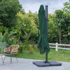 3*3m Large Roma Parasol Banana Cantilever Hanging Umbrella Outdoor Garden Patio