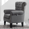 Leisure Single Sofa Armchair Modern Wing Back Chesterfield Button Accent Chair
