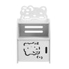 White Bedside Table Cabinet Nightstand Small Side End Table Storage Organizer