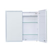 LED Bathroom Mirror Cabinet Wall Mounted 2 Doors Storage Cupboard Shower Laundry