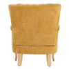 Velvet Accent Chair Upholstered Wingback Armchair Single Sofa Soft Lounge Chair