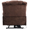 Power Riser & Recliner Armchair Fabric Velvet Electric Massage Sofa Chair Brown