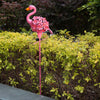 Solar Powered LED Flamingo Flowers Stake Light Outdoor Garden Yard Lawn Ornament