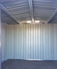 6x8ft Garden Shed Metal Galvanized Dark Grey 2 Door Outdoor Toolshed with Base