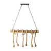 6 Wire Bamboo Hemp Rope Spider Lamp Ceiling Light Fitting Pendant Light Shade