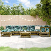 LAPOOH 8 Piece Garden Set Impregnated Wood Pine,Garden Set,Patio J6N9