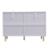 Modern Chest of Drawers Bamboo Storage Cabinet w/6 Drawers Home Floor Sideboard