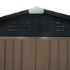 Metal Garden Shed Sheds 4 X 6 Apex Roof Outdoor Storage Tool House Lockable