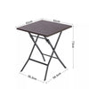 Folding Rattan Garden Table & 2 Chairs Outdoor Furniture Patio Dining Bistro Set