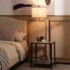 Floor Lamp Bedside Nightstand End Table Lamp W/ End Table and USB Charging Ports