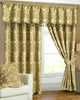Curtains Ready Made Fully Lined Jacquard Pencil Pleat Tape Top Pair & Tiebacks