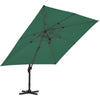 3*3m Large Roma Parasol Banana Cantilever Hanging Umbrella Outdoor Garden Patio
