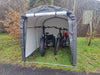 Garden Storage Shelter Bike Shed Log Store Bicycle Tent L: 2.2 xW: 1.55 xH: 1.6m