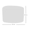 Home Interior Velvet Pouffe Bean Bag Large Ottoman Beanbag Footstool Pre Filled