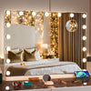 17 LED Hollywood Makeup Mirror Large Vanity Light Mirror with Dimmable LED Bulbs