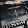 Outdoor BBQ Smoker Charcoal Barbecue Grill Portable Garden Warming Rack w/ Wheel