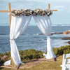 10FT Rustic Sturdy Wood Backdrop Stand Square Wedding Arch Stage Show Farmhouse