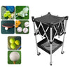 Tennis Ball Basket Cart Portable Ball Holder for Coaches Schools Picking