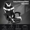 Massage Gaming Chair Leather Racing Office Executive Recliner with Leg Rest Home