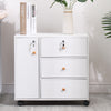 3/5 Drawer Mobile Filing Cabinets Printer Stand Pedestal Lockable Office Cabinet