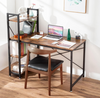 Oak & Tea OJ-020 Computer Desk，DIY Storage Shelves, 4 Tier 40-3-540