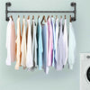 Heavy Duty Wall Mounted Clothes Rail Shelf Garment Hanging Wardrobe Display Rack