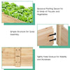 Garden Solid Fir Wood Raised Flower Bed Vegetable Herb Planter Grow Rectangular