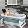 Folding Bathtub Portable Bath Tub Adult Spa Sauna Soaking Barrel 113/138/153cm