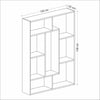Liam Bookcase White & Walnut