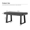 Grey Bed Bench End Stool Fabric Tufted Upholstered Accent Chair Ottoman Seat