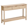 Console Table 3 Drawer Wooden Shelf Hallway Storage Side Desk Furniture Entraway