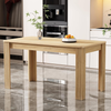 Dining Table MDF Wooden Rectangle 4 Seater Kitchen Home Furniture Oak Finish