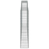 Arched Gabion Baskets 4 pcs 400x30x140/160 cm Galvanised Iron