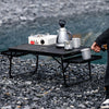Portable Camping Table Folding Storage Outdoor Garden Desk Mesh Top Extendable