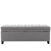 Rect Ottoman Stool Bench Storage Box Pouffe Seat Blanket Bedding Toy Chest Chair