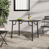 Outdoor Dining Table Metal Slatted Garden Patio Tables Bbq Drinks Serving Table