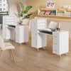 Manicure Storage Table Makeup Station Nail Desk Workstation Shelves Equipment