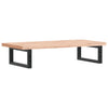 Basin Shelf Wall Mounted Steel and Solid Wood Beech