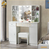 NEW Dressing Table Makeup Desk With Mirror 10 LED Lights And Stool Vanity Table